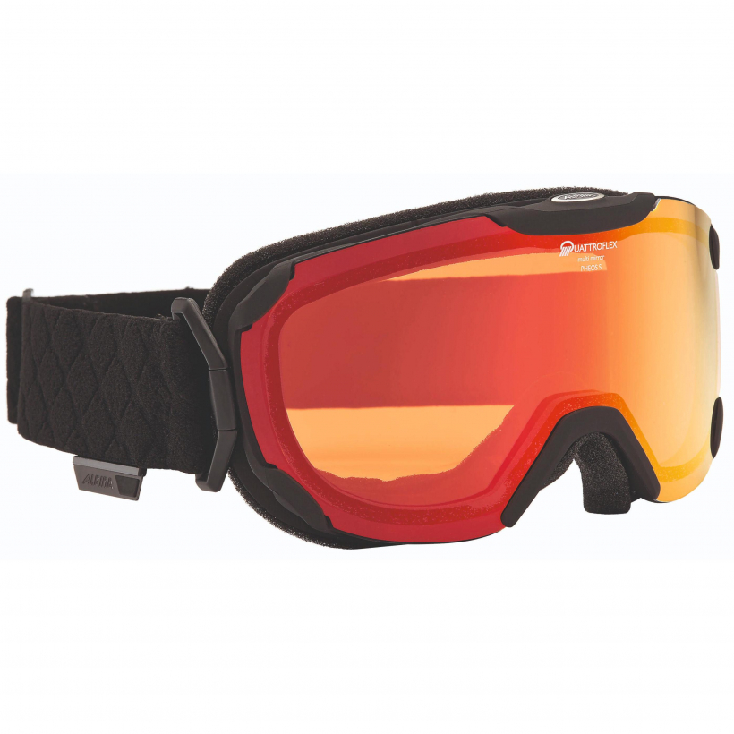Очки горнолыжные Alpina Pheos S Black Matt Qmm Orange (арт. A7228831) - 